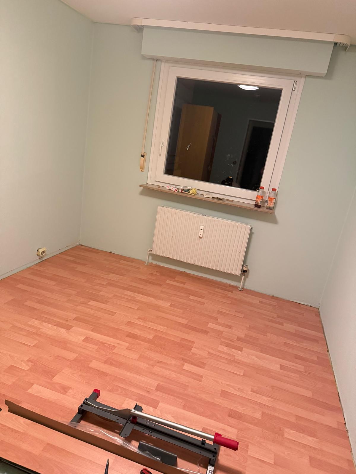 Laminat fast fertig verlegt