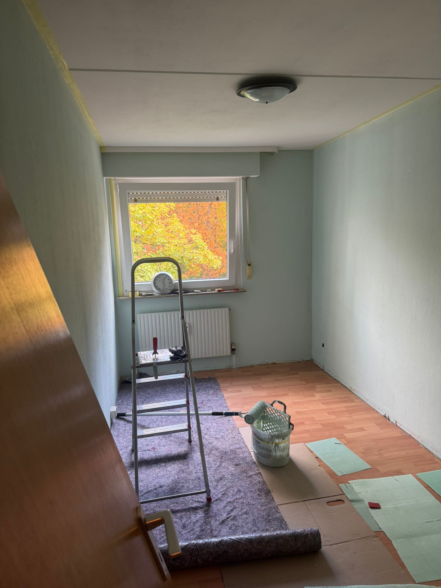 Malerarbeiten in Renovierungsprojekt