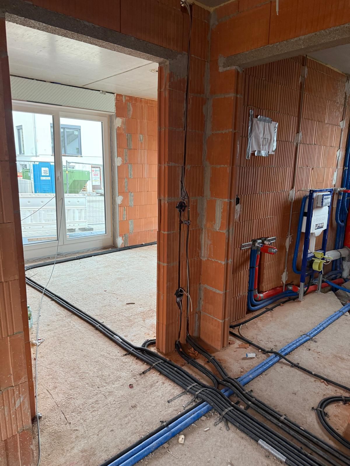 Sanitärinstallation im Rohbau